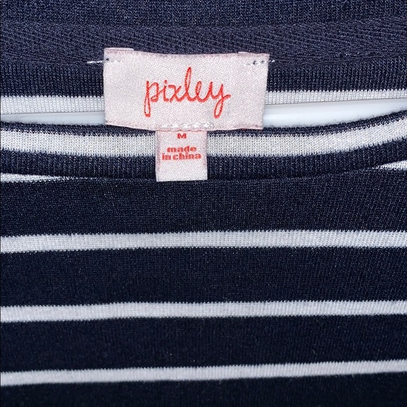 Striped long sleeve with faux leather details - Picture 2 of 4